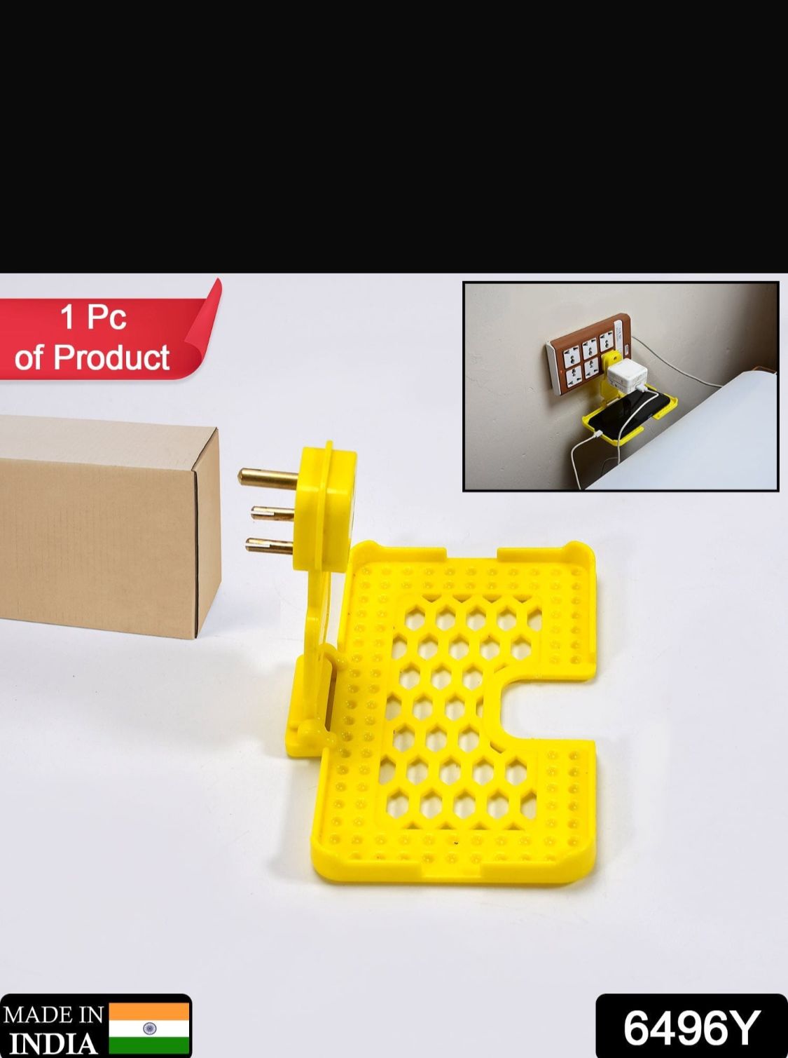 Phone Holder with Adaptor – Safe & Convenient Charging Stand