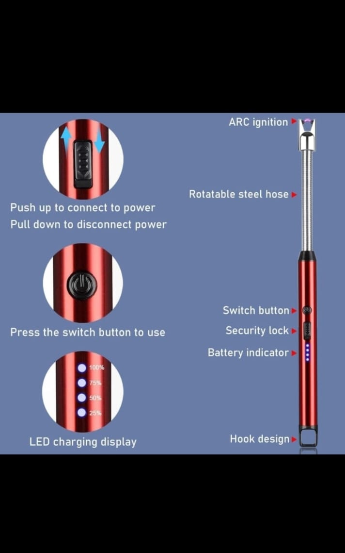 Rechargeable Electric Gas Lighter (GS-014)